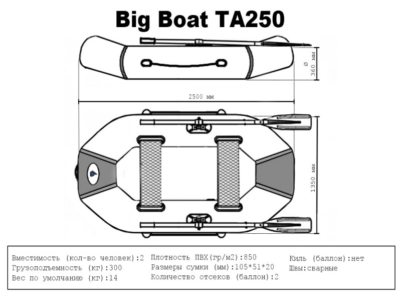 Лодка Big Boat ТА250